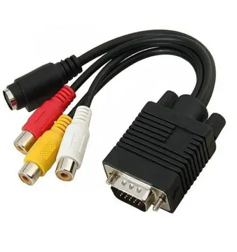 Av Tv Out Adapter Converter Video Cable