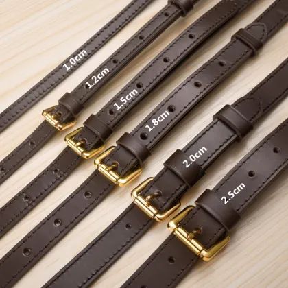 Luxury Genuine Cow Leather Coffee Crossbody Bag Shoulder Strap