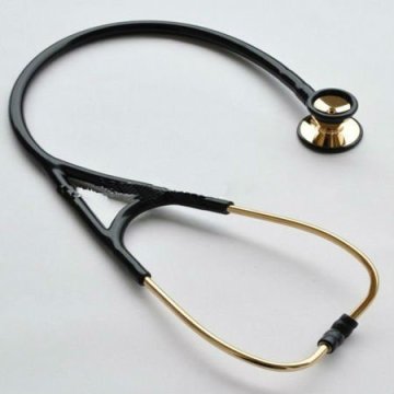 Free Shipping High-performing Durable Cardiology Stainless Steel Stetoscopes with Gold Plated DT410C