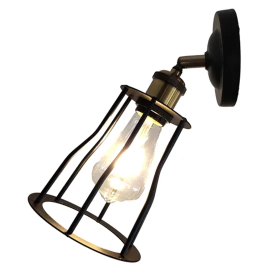 High quality indoor coffee shop iron wall lamp