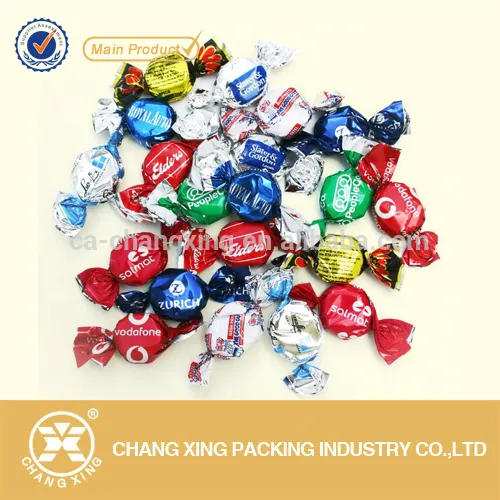Candy Bar Wrapper Metallizing Twisted PET Film For Candy Package
