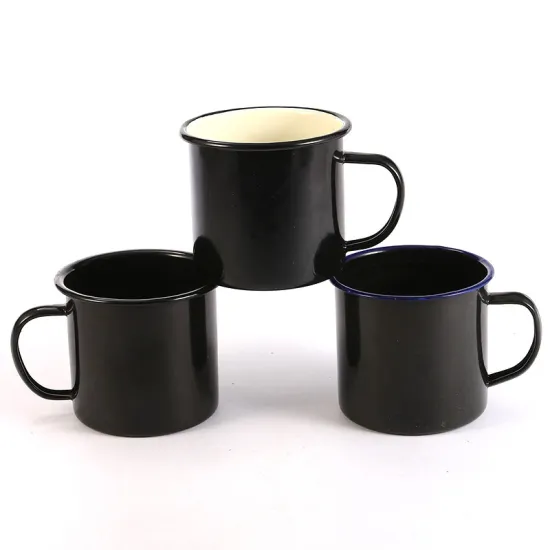 Customized Design Certificated Enamel Camping Mug for Promotion Travel Gift