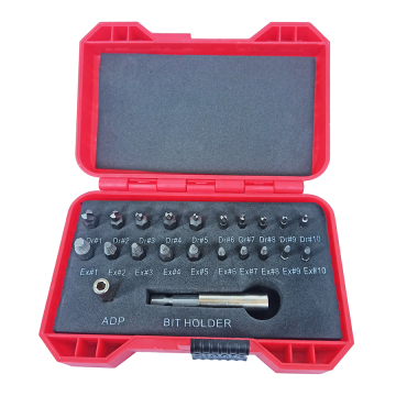 22pcs Damaged Screw Extractor and Bolt Remover Set with Bits Holder and Socket Adapter for Electric Screwdriver Tools