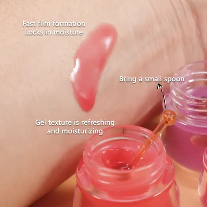 Strawberry Tinted Vegan Lip Balm - Moisturizing Lip Mask & Sleeping Mask