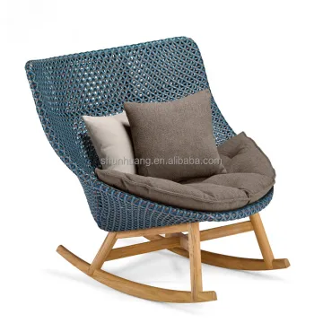 Luxury Leisure: Solid Wood Frame Rattan Woven Outdoor Garden Furniture