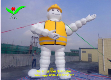 Giant inflatable man cartoon characters on roof or ground for advertising 5mH