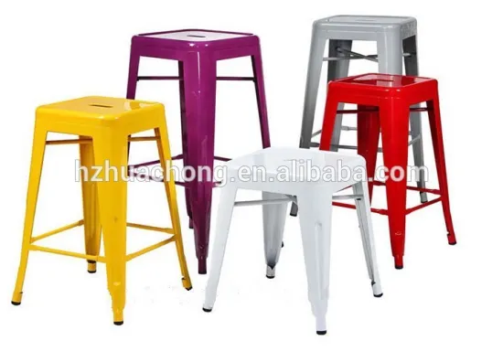 2014 Good Quality Colorful Metal Industrial High Iron Chair HC-F003