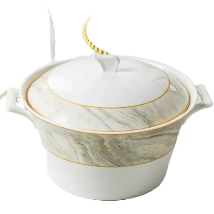 Ceramic Tableware Set: Sauce Plate, Bowl & Dish - Jingdezhen Bone China