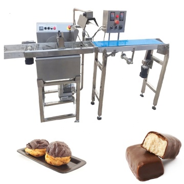 Food Factory Commercial Donut Coating Line and Cookie Chocolate Candy Coating Machine