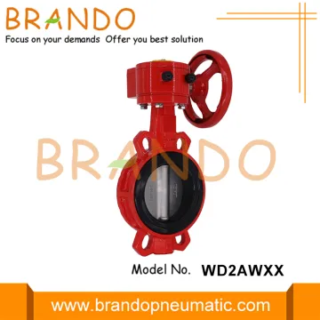 Worm Gear Wafer Butterfly Valve With Wheel Handle