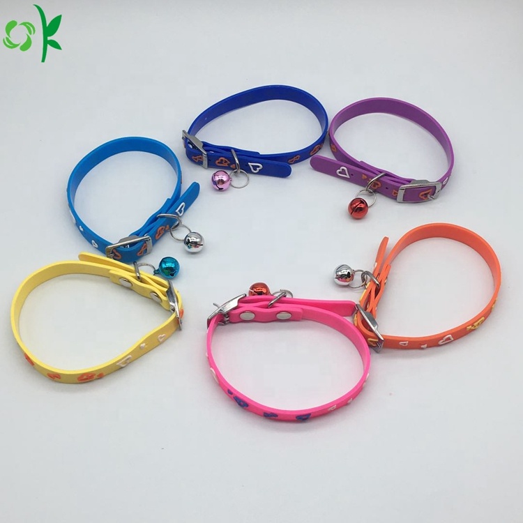 Wholesale Lovely Waterproof Silicone Pet Collars