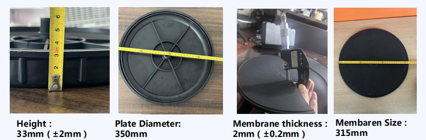 black fine bubble discdiffuser