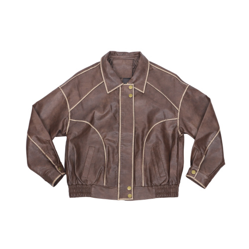 Men's Outerwear Jacket made of Genuine Leather