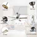 Smart home control dual direction ceiling fan light