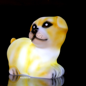Luminous Dog Light: Sculpture Statue for Garden and Landscape Lighting