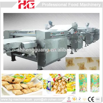 High capacity gas center filling biscuit production line