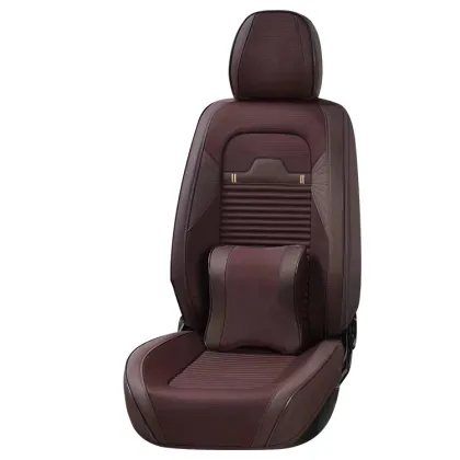 Luxury Leather Universal Car Seat Covers Full Set Custom 9D Cushions