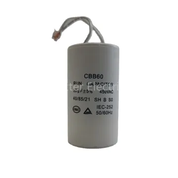 Factory Wholesale Refrigerator Spare Parts: CBB60 & CBB61 450VAC Motor Run Capacitors