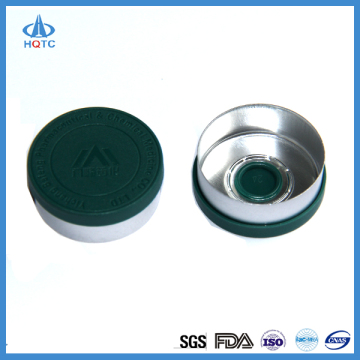 Flip off cap for injectable vials