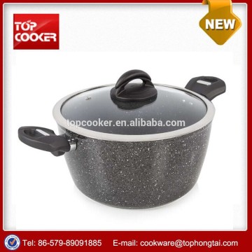 Forged Easy Clean Aluminum marble coating casserole pot