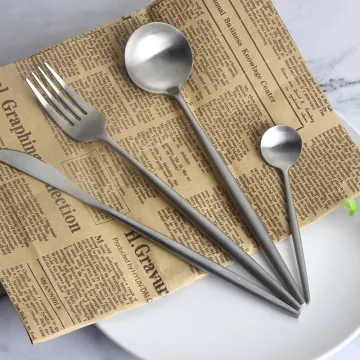 Royal Restaurant Long Handle Stainless Steel Flatware Set