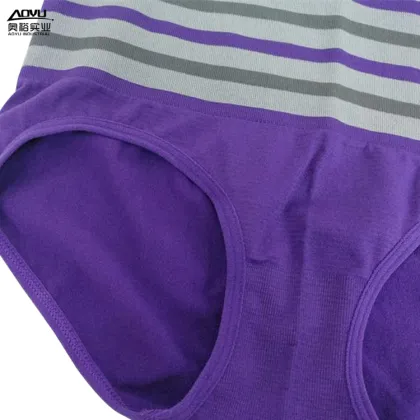 New Style Women Seamless Purple High Waist Panties