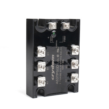 Relais à semi-conducteurs A53TP50D A53TP25D D53TP50D D53TP25D 40A 25A Epoxy industriel SSR triphasé