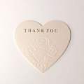 Custom Luxury Heart Embossed Paper Greeting Cards