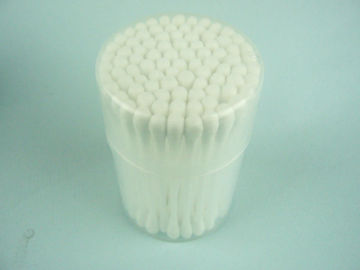 100pcs plastic stick cotton buds swabs in plastic bottle
