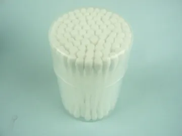 100pcs plastic stick cotton buds swabs in plastic bottle