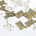 Wholesale Kawaii Mini Loose Sound Recorder Tape Shape Two Gold 100pcs for Keychains Jewelry Making Bead Charm