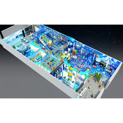 Customized Indoor Kids Playground Equipment with Slides for Professional Amusement Parks and Playgrounds