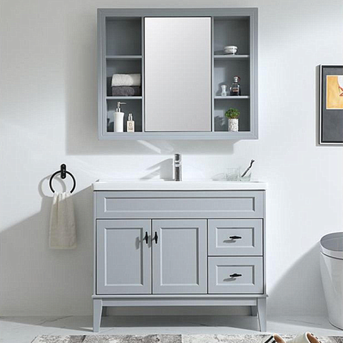 Bathroom Cabinet with Three-layer Storage Mirror