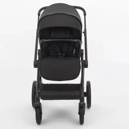 Multifunctional Foldable Lightweight Stroller for Infants and Toddlers with High Landscape Seat and Baby Basket