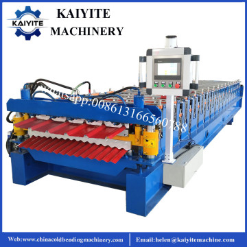 Dubbeldeks dakwerk blad rolvormen machine