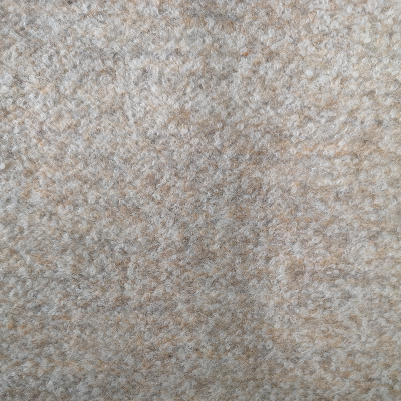 Knitted boucle wool polyester fabric