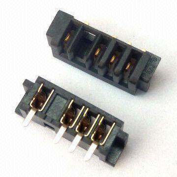 Battery Connectors with Current Rating of 5A, Made of Copper Alloy