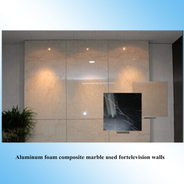Aluminum foam materials for wall