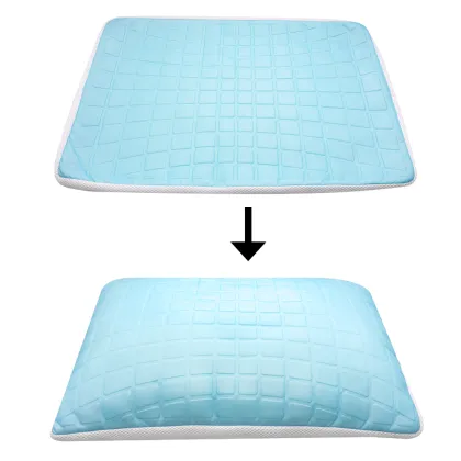 Orthopedic Contour Cooling Pad Gel Pillow Cover for Cervical Neck Ventilation
