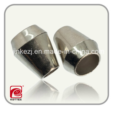 Normal Silver Plastic Spring Stopper Cord Button