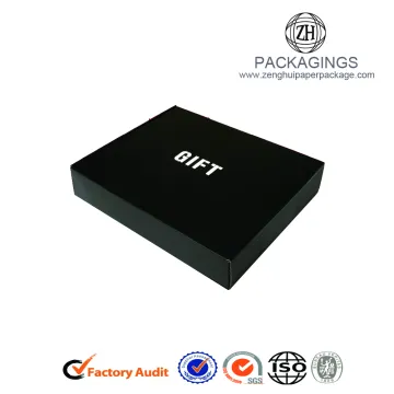 New black matt paper folding gift box