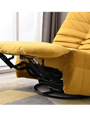 Modern Style Fabric Sofa Lazy Wrinkle Tatami Lazy Boy Sofa