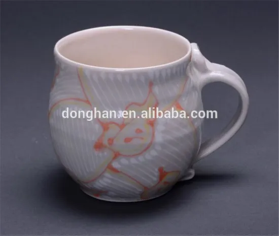 Porcelain Orange Cup