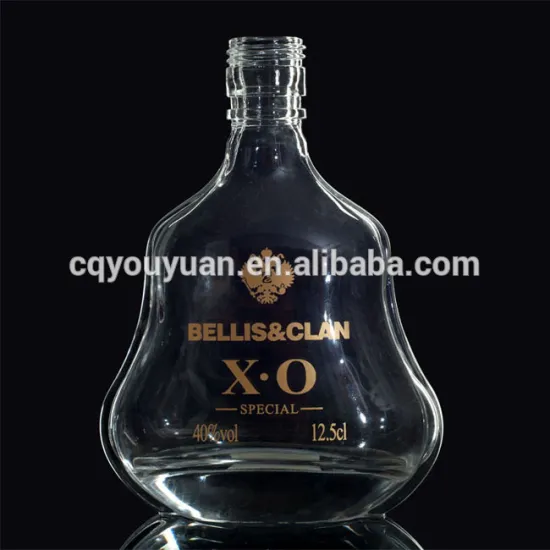 Mini Bottles for Sparkling Wine Unique Crystal Glass Bottle for Xo