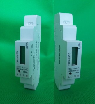 Single phase Din rail electronic kwh energy meter for remote control frequency meter