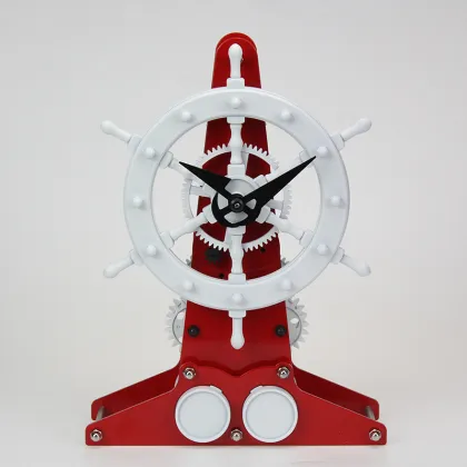 Mktime Metal Rudder Gear Desk Clock