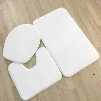 Plush Blank White Mat for Sublimation Blank Bathroom Sublimation Blank New