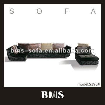 Color in black fancy sofas