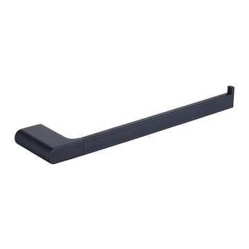 Bague serviette murale de salle de bain en laiton noir Matt