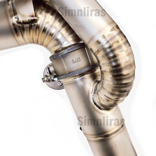 Titanium wydechowa rura wydechowa Ferrari F8 Tribuuto 20-22 Titanium X-Pipe Układ wydechowy z zaworami
